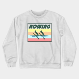 Sculling Double Rowing - Color Crewneck Sweatshirt
